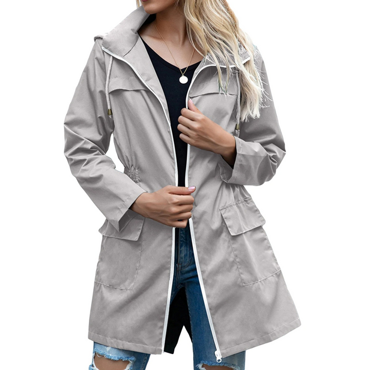 Regenjacke für den Herbst - Stilvolle Übergansjacke mit Kapuze