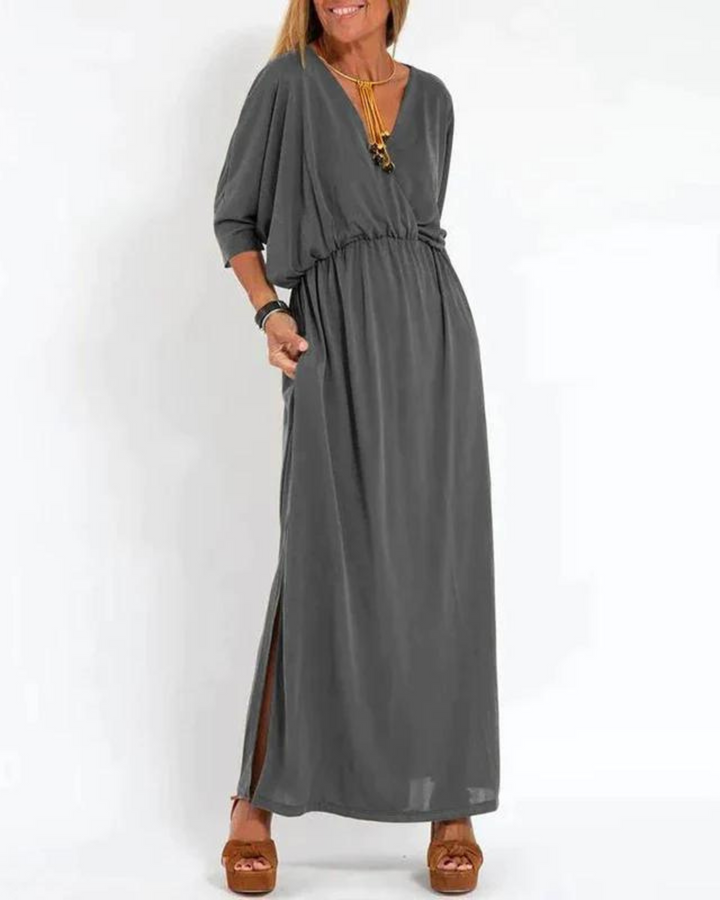 Wickelkleid Schlitz Damen