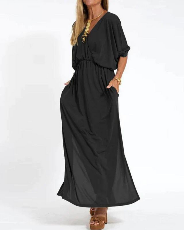 Wickelkleid Schlitz Damen