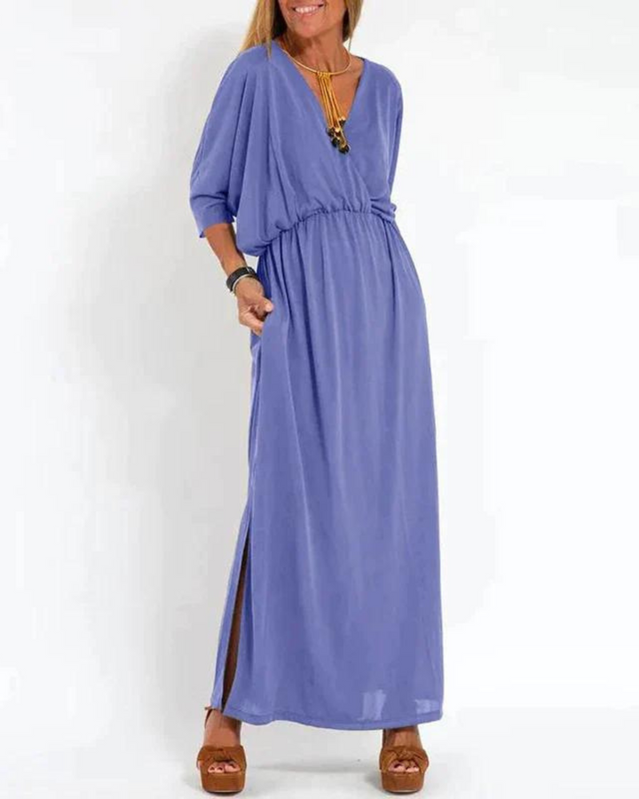 Wickelkleid Schlitz Damen