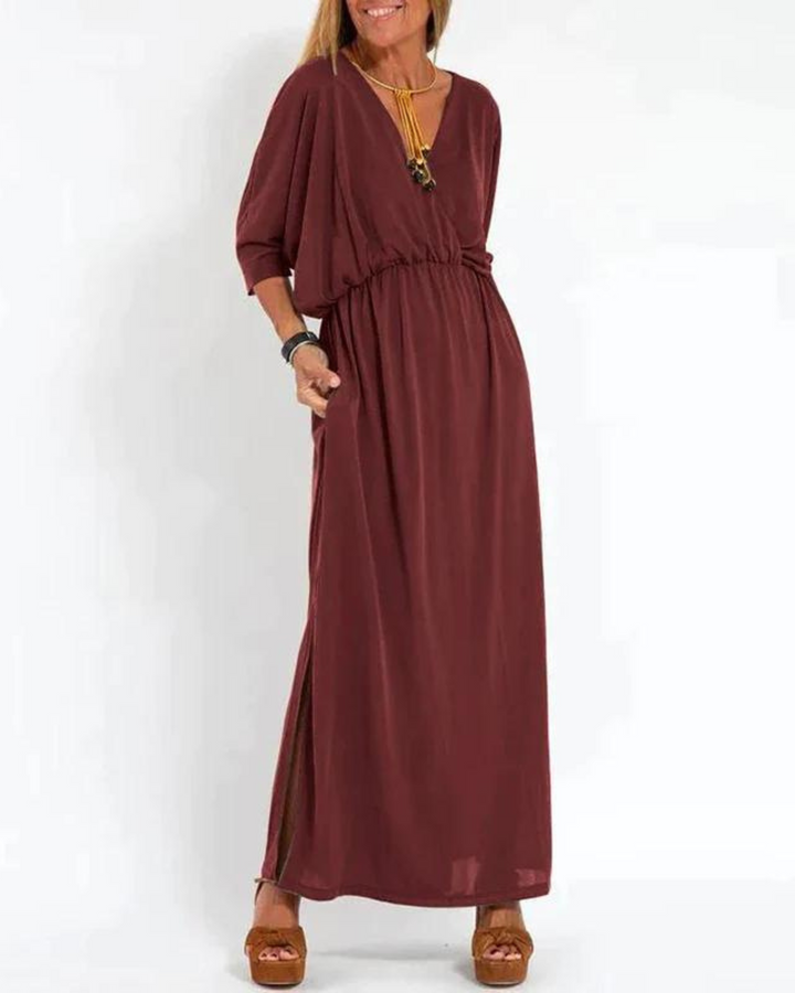 Wickelkleid Schlitz Damen