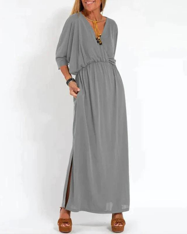 Wickelkleid Schlitz Damen