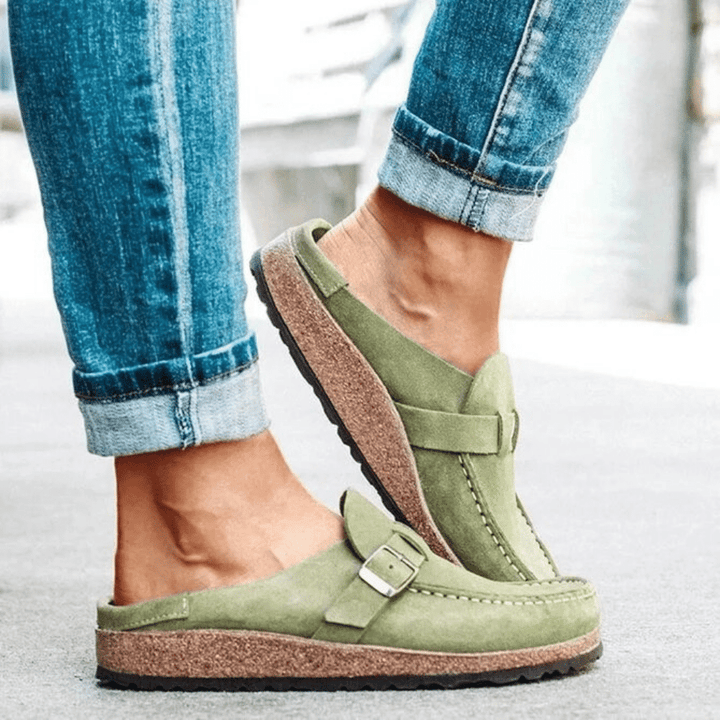 Pantoletten für Damen - Bequeme Clogs mit Korksohle für Sommer