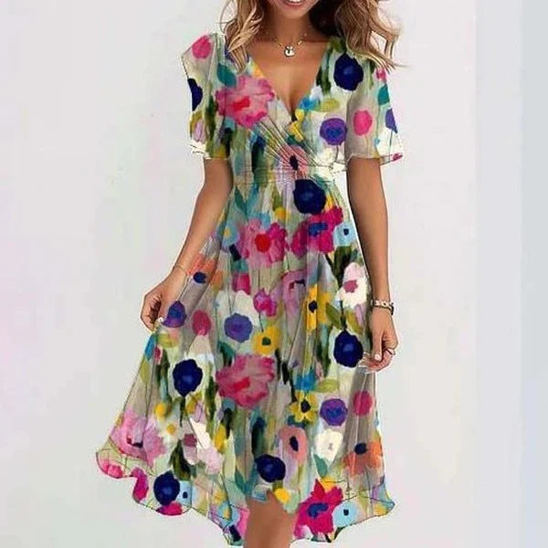 Maxikleid für Damen - Mühelos Elegantes Chiffon-Kleid für Sommer