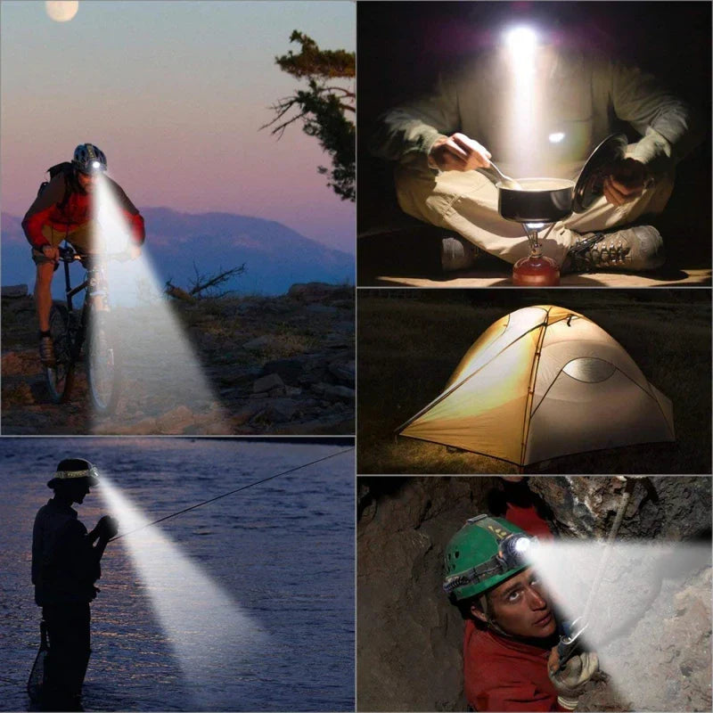 LED Stirnlampe 2000 Lumen wasserdicht USB - Kopflampe Zoom Akku Herbst Wandern Outdoor dunkel