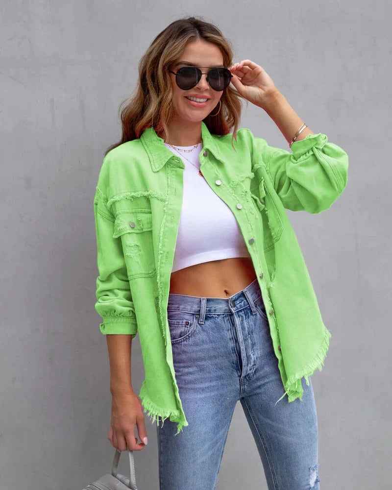 Jeansjacke für Damen - Stylische Denim Übergangsjacke