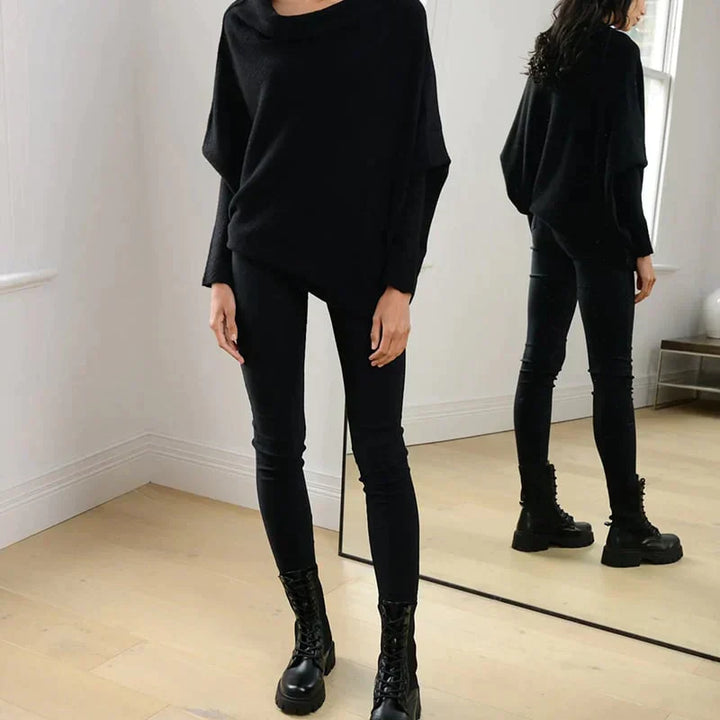 Margiela Maris Pullover | Moderner asymmetrischer Pullover mit U-Boot-Ausschnitt für Damen