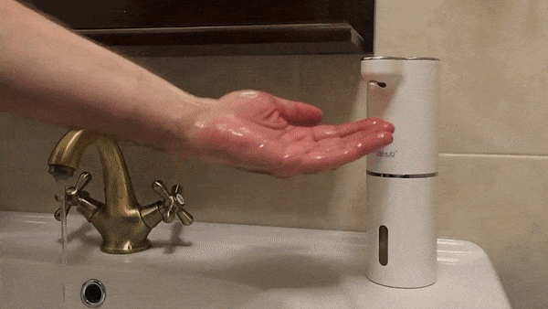 Seifenspender automatisch berührungslos Schaum - Sensor Hygiene Spender Herbst Erkältung Badezimmer