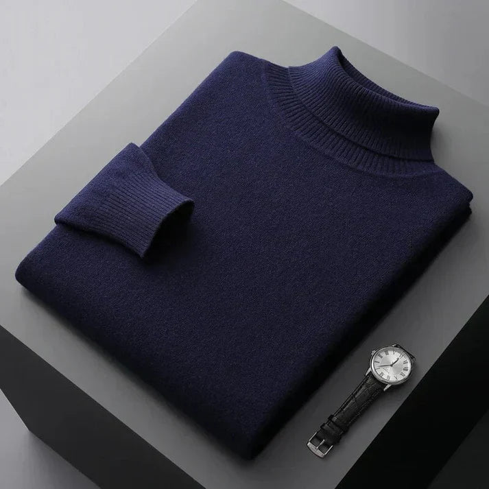 Rollkragenpullover für den Herbst - Premium Kaschmir-Pullover für Herren
