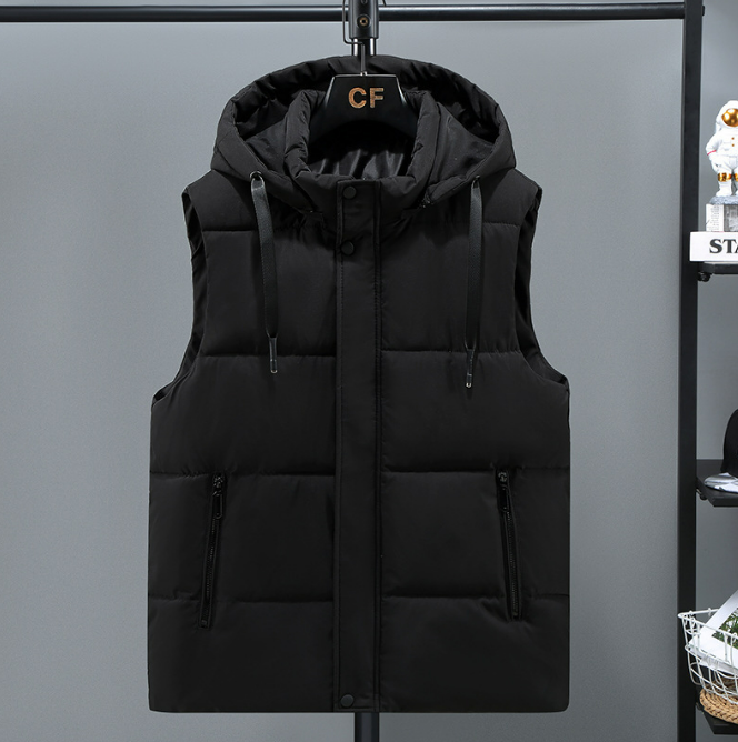 Brunello Hooded Bodywarmer | Gepolsterte Sommer-Zwischenjacke Weste mit Kapuze für Herren