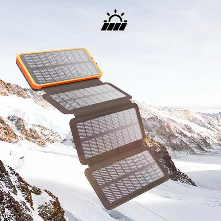 PowerFold | Tragbare, faltbare, wasserdichte Solar-Powerbank