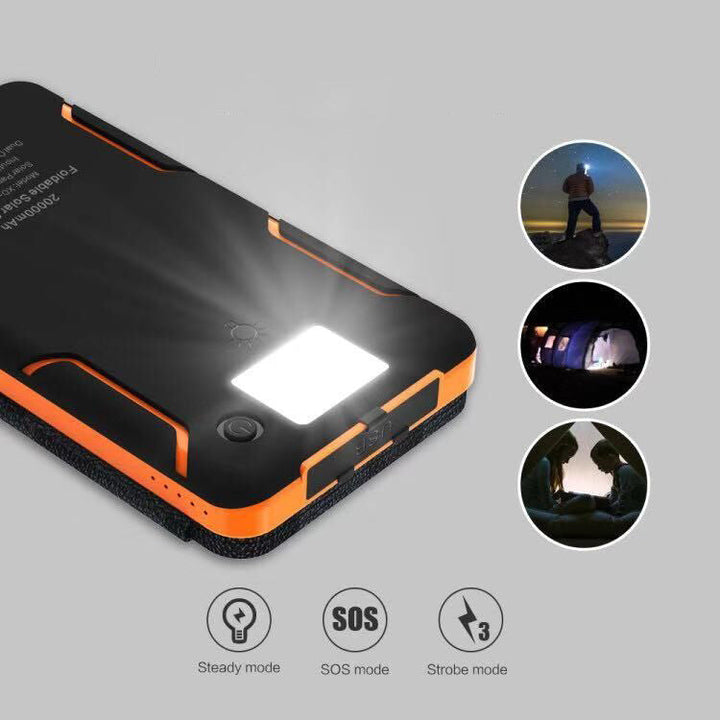 PowerFold | Tragbare, faltbare, wasserdichte Solar-Powerbank