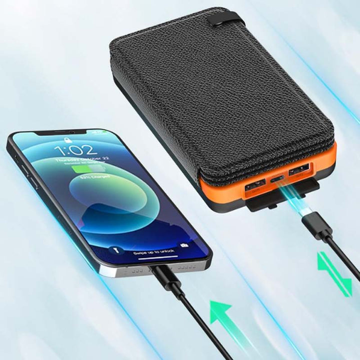 PowerFold | Tragbare, faltbare, wasserdichte Solar-Powerbank