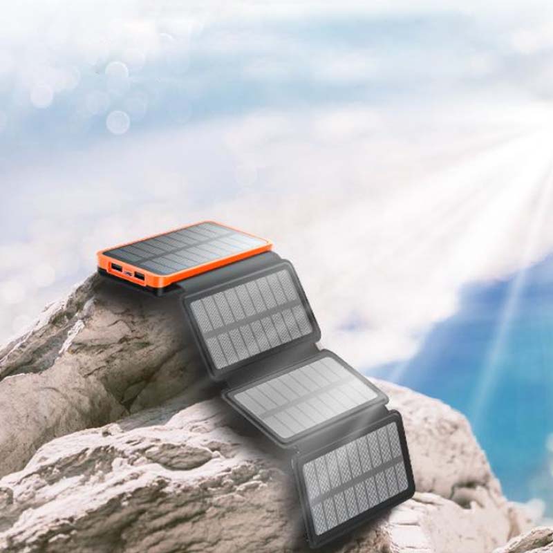 PowerFold | Tragbare, faltbare, wasserdichte Solar-Powerbank