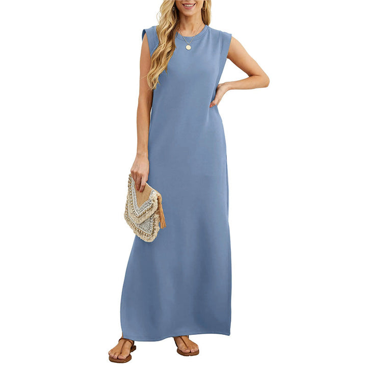 Sommerkleid für Damen - Langes ärmelloses Tunika-Kleid