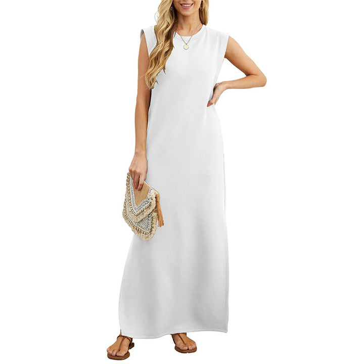 Sommerkleid für Damen - Langes ärmelloses Tunika-Kleid