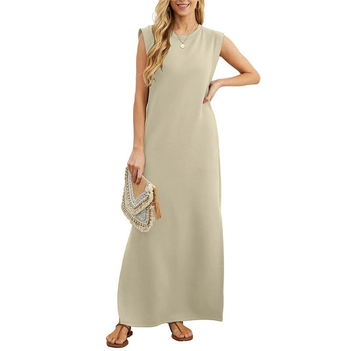 Sommerkleid für Damen - Langes ärmelloses Tunika-Kleid