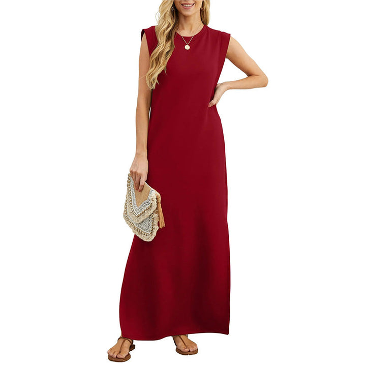 Sommerkleid für Damen - Langes ärmelloses Tunika-Kleid