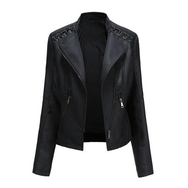 Goose Biker Jacket | Trendige Jacke in Lederoptik für Frauen