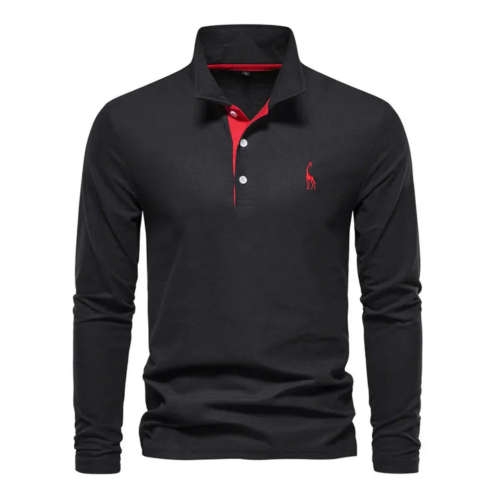 Poloshirt für Herren - Stillvolle Langarm Polo für den Winter