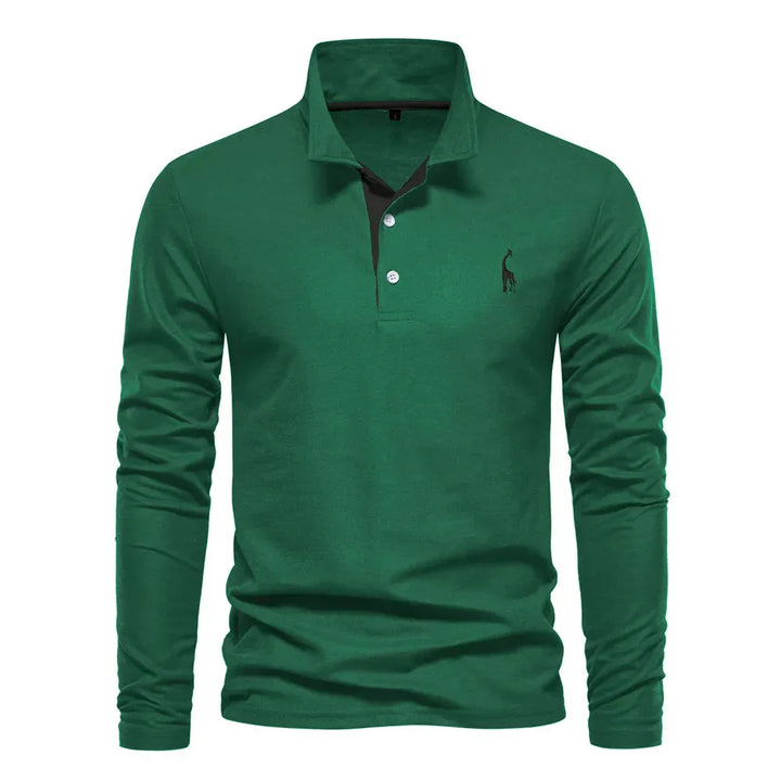Poloshirt für Herren - Stillvolle Langarm Polo für den Winter