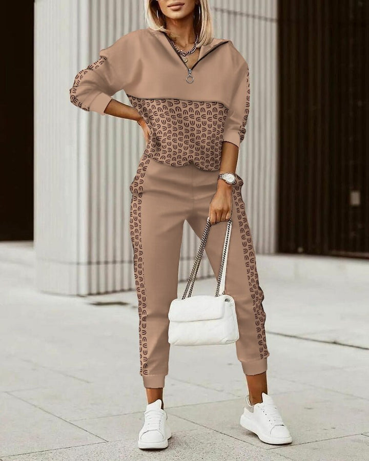 Chloe Premium Jogginganzug | Luxuriöser bequemer Hausanzug für Frauen