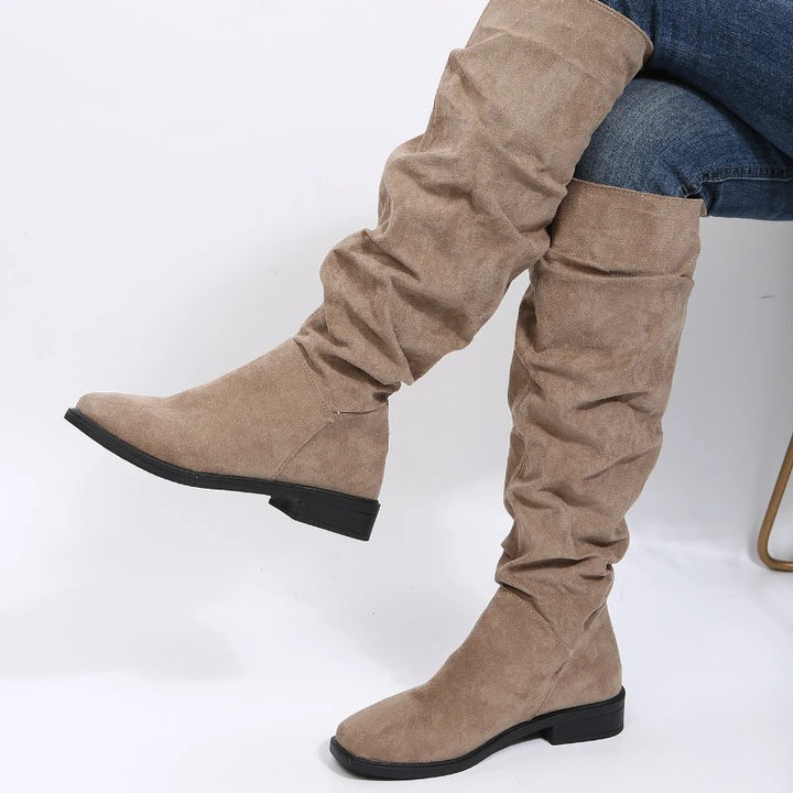 Isabel Stiefel | Elegante bequeme oberschenkelhohe Stiefel mit halbhohem Absatz