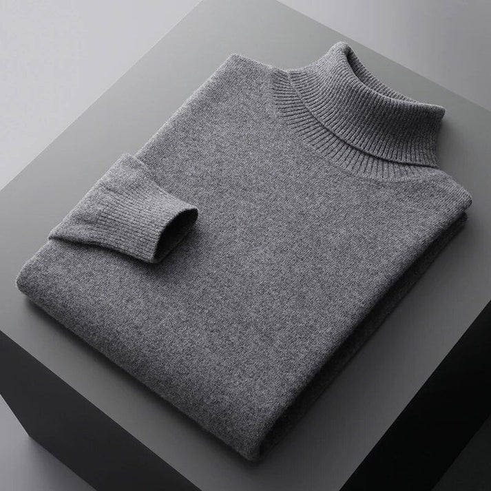 Rollkragenpullover für den Herbst - Premium Kaschmir-Pullover für Herren