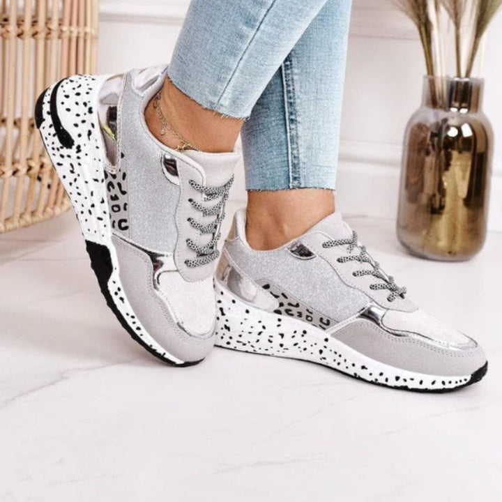 Metallic Platform Sneakers