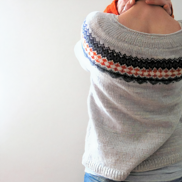 Belinda Pullover | Bequemer Gestrickter Pullover mit Druck