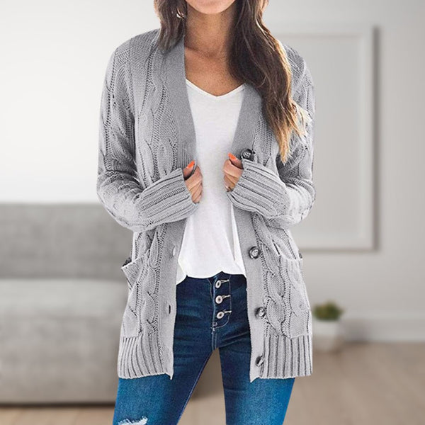 Webers Sommerweste Damen | Mittellange Cardigan mit Knöpfen für Frauen