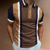 Hugo Polo | Mussle Fit Herren Polohemd mit Reißverschluss