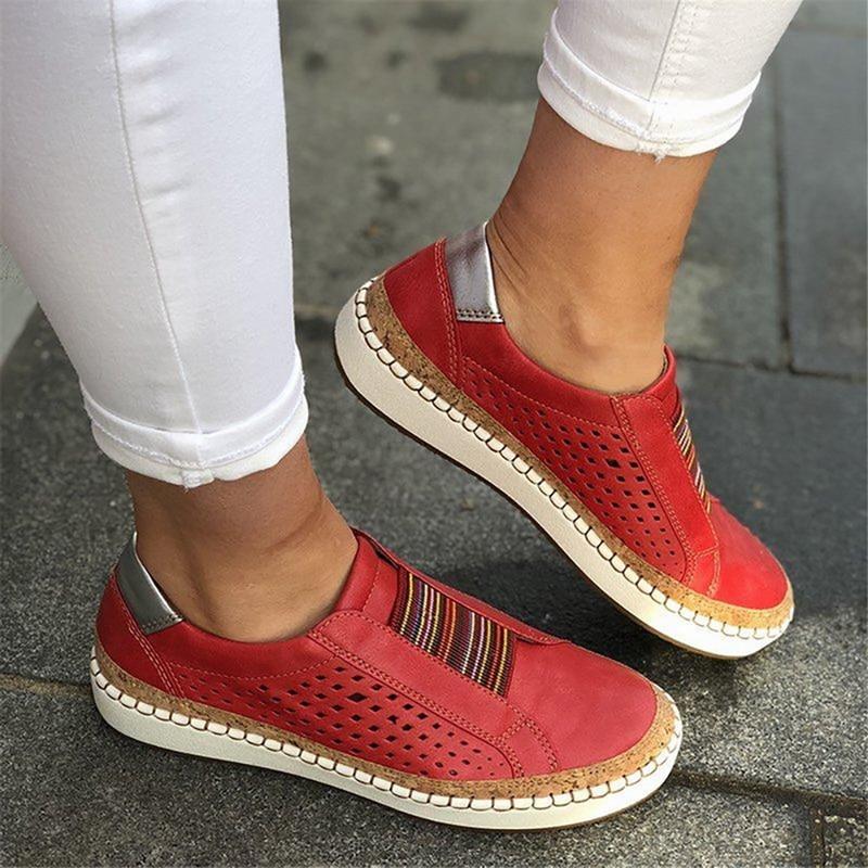 Gerda Slip On Sneakers | Damentrainer mit elastischem Verschluss