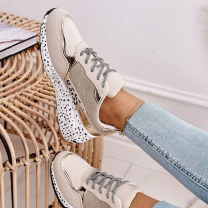 Metallic Platform Sneakers