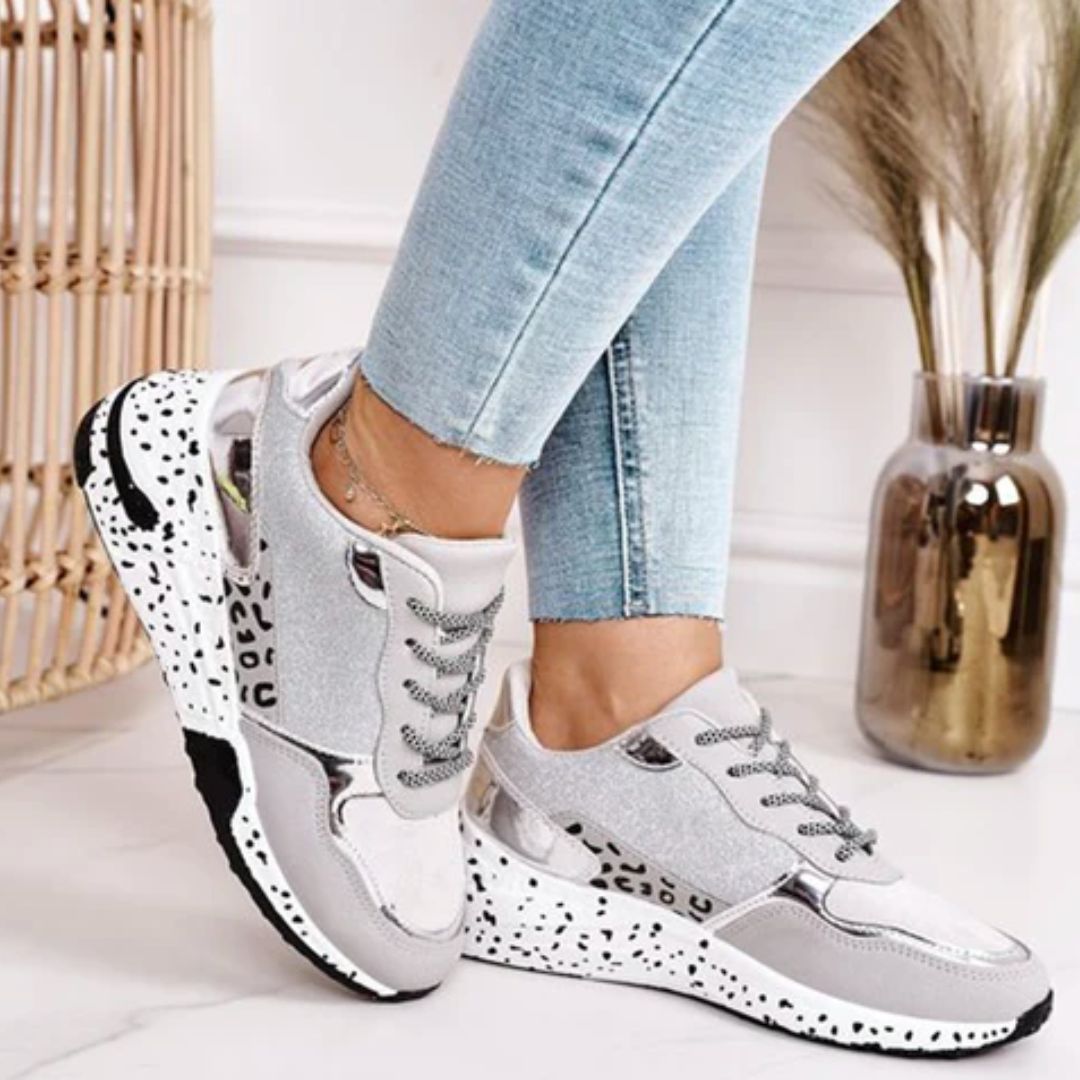 Metallic Platform Sneakers