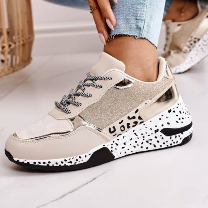 Metallic Platform Sneakers
