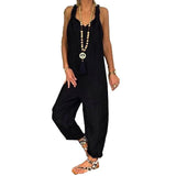 Ibiza Latzhosen | Lange lässig Damenoverall/Jumpsuit