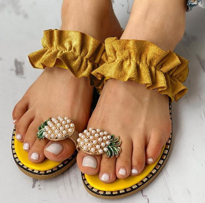 Clara Pineapple Sandals | Ein Blickfang für Ihre Füße