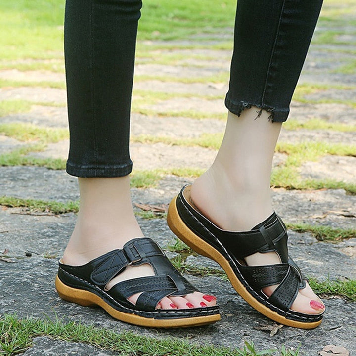 Deichma Sandalen | Damensandalen mit ergonomischem Fußbett und Absatz