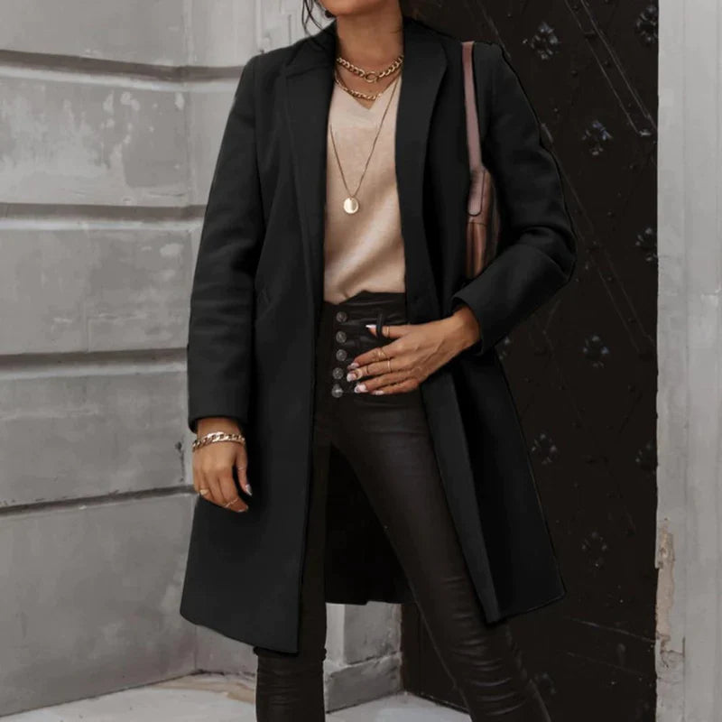 Zara Manteljacke | Stylische Lange Damen Übergangsjacke