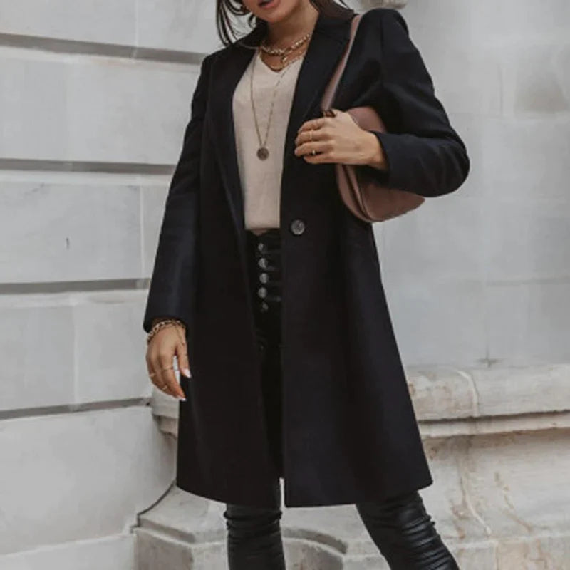Zara Manteljacke | Stylische Lange Damen Übergangsjacke