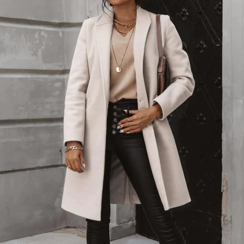 Zara Manteljacke | Stylische Lange Damen Übergangsjacke