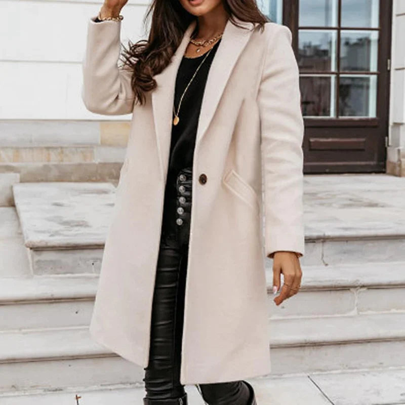 Zara Manteljacke | Stylische Lange Damen Übergangsjacke