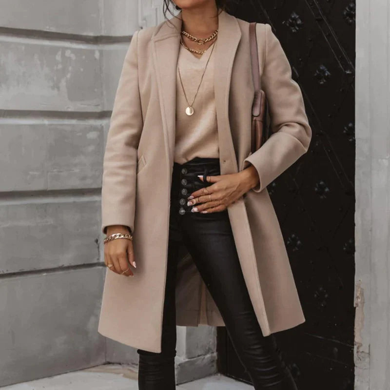 Zara Manteljacke | Stylische Lange Damen Übergangsjacke