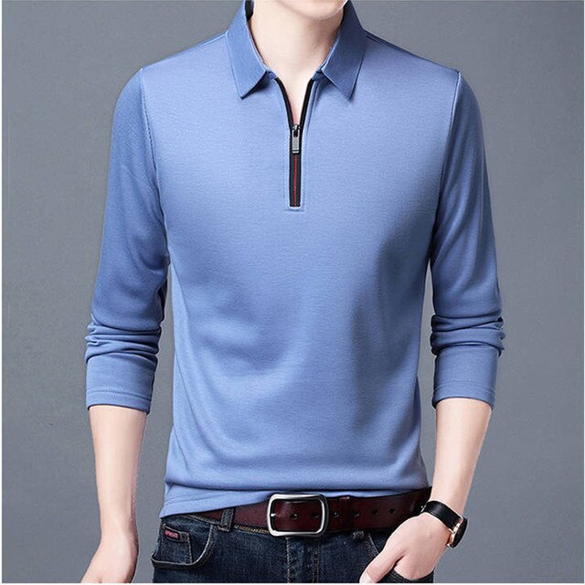 Hugo Poloshirt | Elegantes Herren Poloshirt Langarm mit Reißverschluss