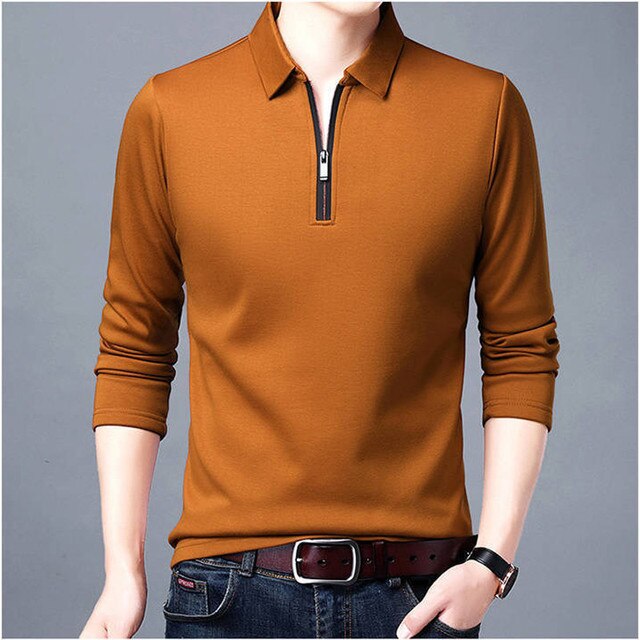 Hugo Poloshirt | Elegantes Herren Poloshirt Langarm mit Reißverschluss