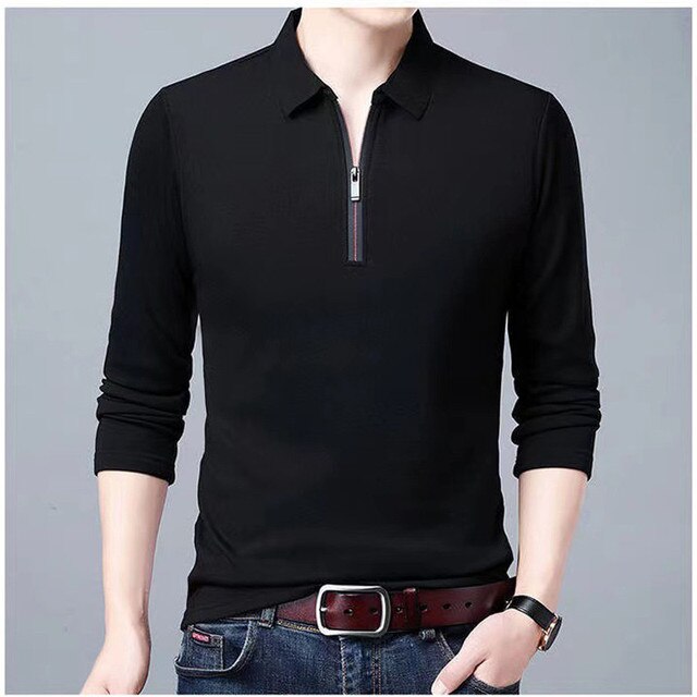 Hugo Poloshirt | Elegantes Herren Poloshirt Langarm mit Reißverschluss