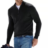 Ganti Pullover | Merino V-Ausschnitt Pullover mit Reißverschluss für Männer
