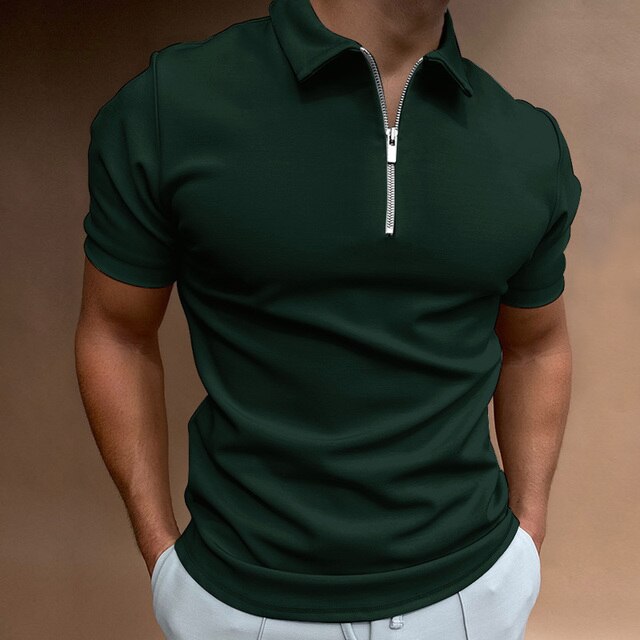 Hugos Polo | Lässiges Herren-Poloshirt mit Reißverschluss