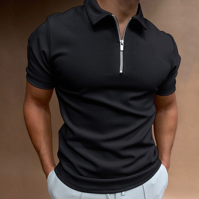 Hugos Polo | Lässiges Herren-Poloshirt mit Reißverschluss
